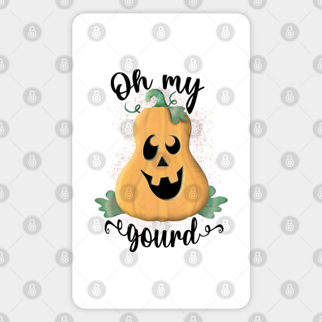 Oh my gourd Magnet by Manxcraft